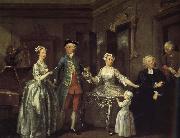 William Hogarth Trent Family oil painting reproduction